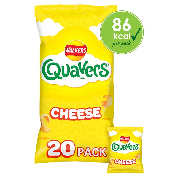 Quavers Cheese Multipack Snacks Crisps 20x16g