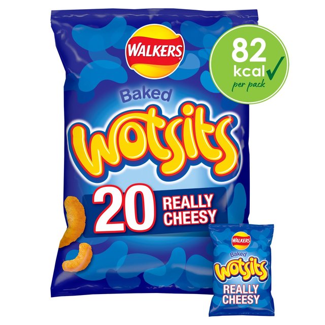 Walkers Wotsits Really Cheesy Multipack Snacks Crisps  20 x 16.5g