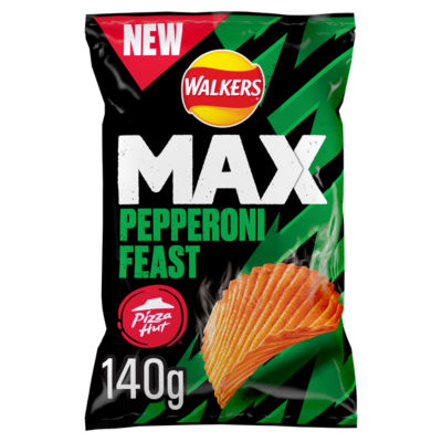 Walkers Max Pizza Hut Pepperoni Sharing Crisps  140g