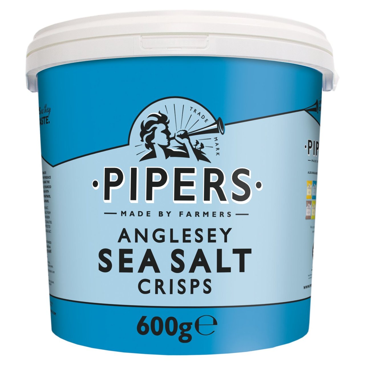 Pipers Anglesey Sea Salt Crisps Sharing Tub