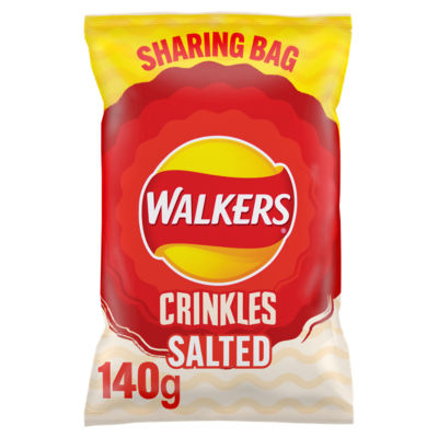 Walkers Crinkles Simply Salted Sharing Bag Crisps