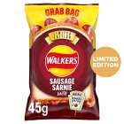 Walkers Sausage Sarnie with Heinz Tomato Ketchup Sharing Bag Crisps 45g