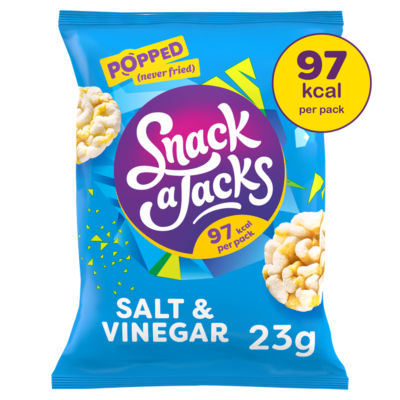 Snack a Jacks Salt & Vinegar Rice Cakes Crisps 23g