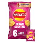 Walkers Prawn Cocktail Multipack Crisps 6x25g