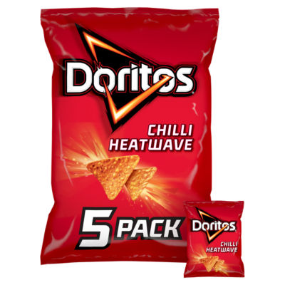 Doritos Chilli Heatwave Multipack Tortilla Chips Crisps 5x30g