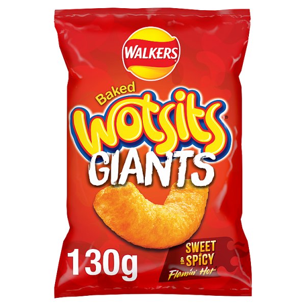 Walkers Wotsits Giants Sweet & Spicy Flamin' Hot Sharing Bag Snacks