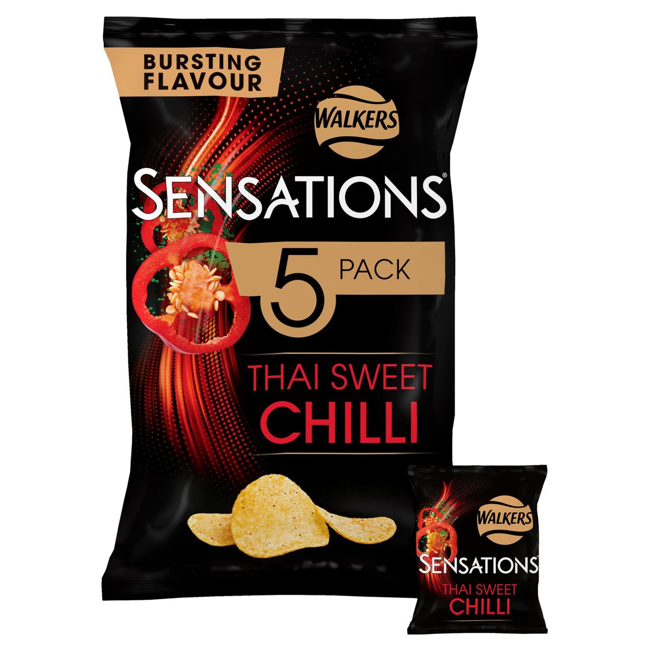 Sensations Thai Sweet Chilli Multipack Crisps 5 x 25g