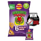 Walkers Monster Munch Pickled Onion Multipack Crisps Snacks 6x20g