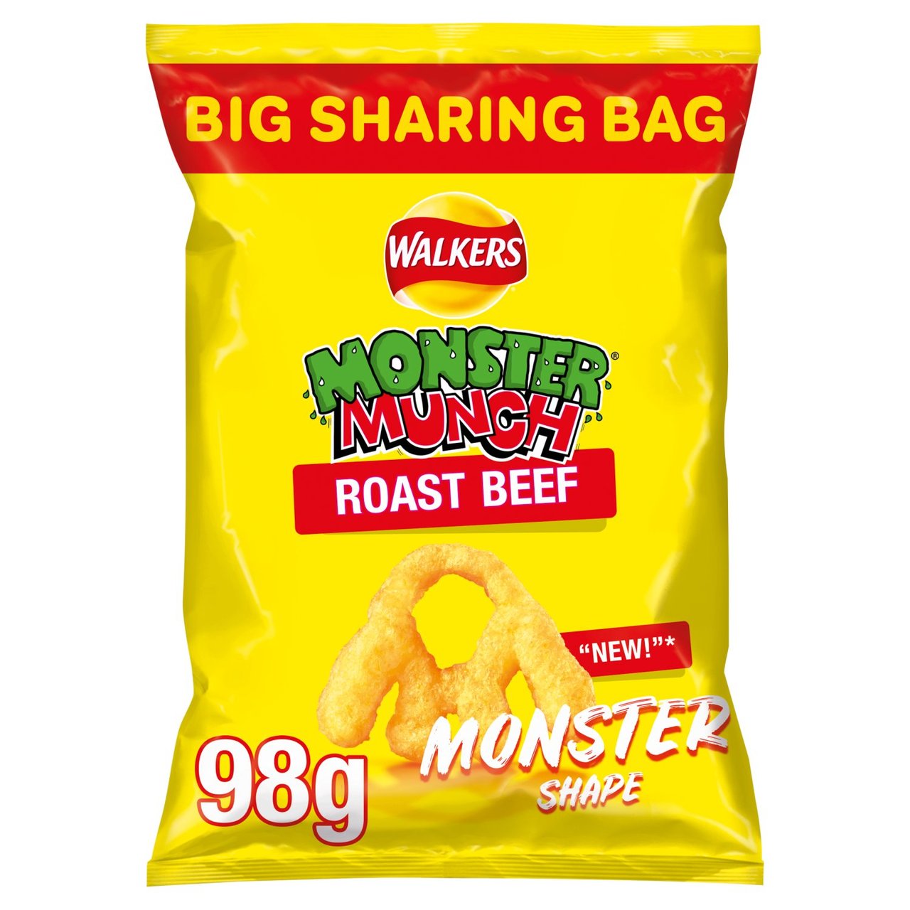 Walkers Monster Munch Roast Beef Sharing Bag Snacks