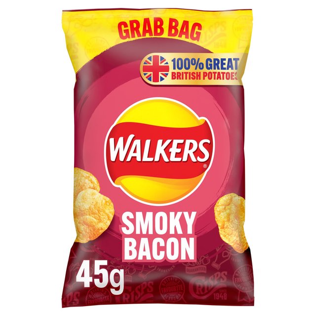 Walkers Smoky Bacon Crisps  45g