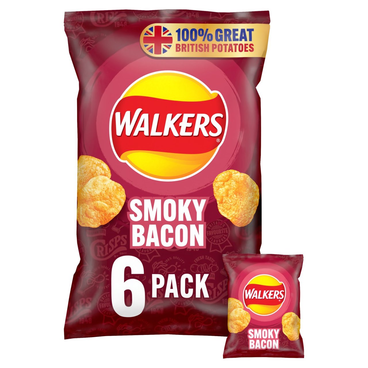 Walkers Smoky Bacon Multipack Crisps