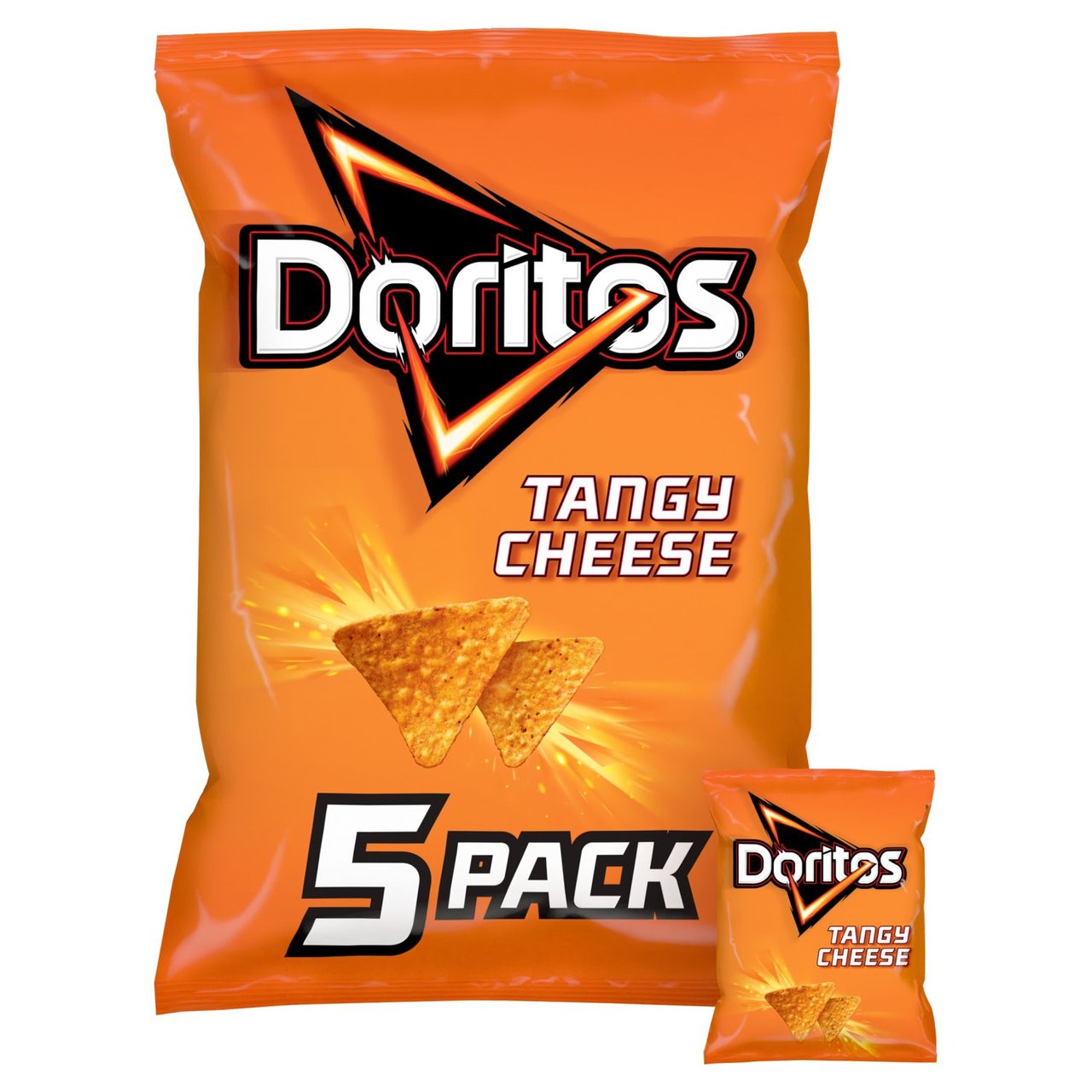 Doritos Tangy Cheese Multipack Tortilla Chips Crisps 5 x 30g