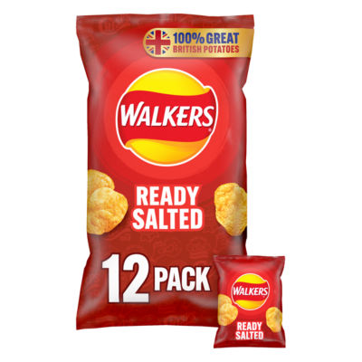 Walkers Ready Salted Multipack Crisps 12 x 25g