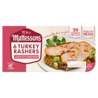 Mattessons 6 Turkey Rashers Lightly Smoked 150g