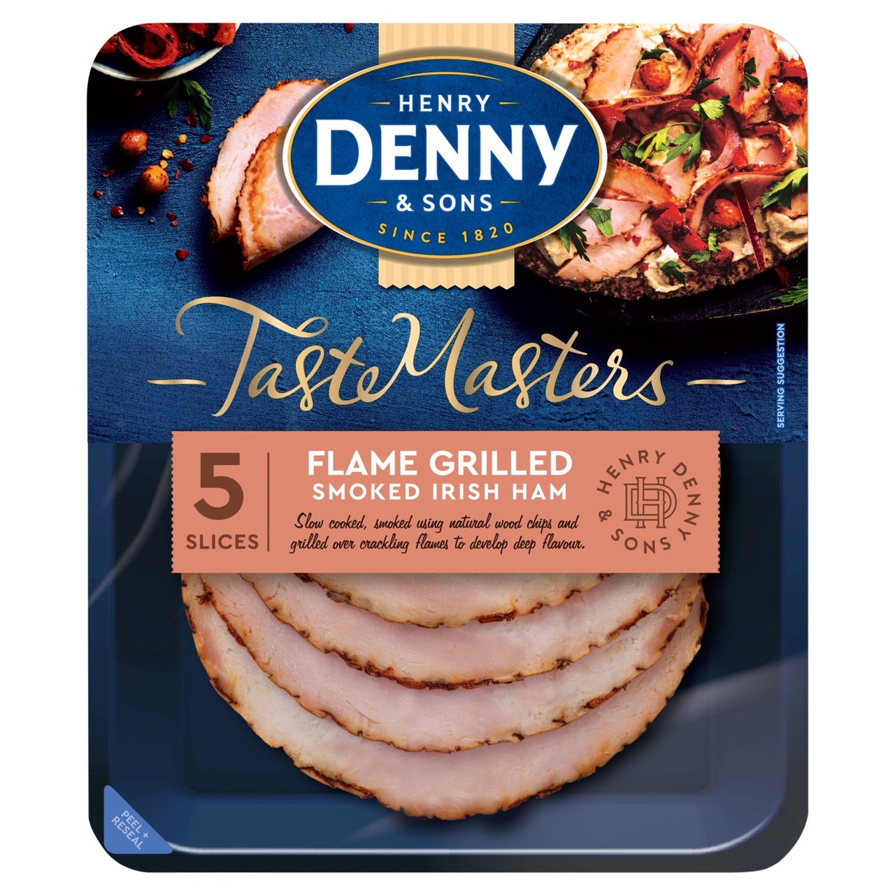 Henry Denny & Sons Taste Masters 5 Flame Grilled Smoked Irish Ham Slices