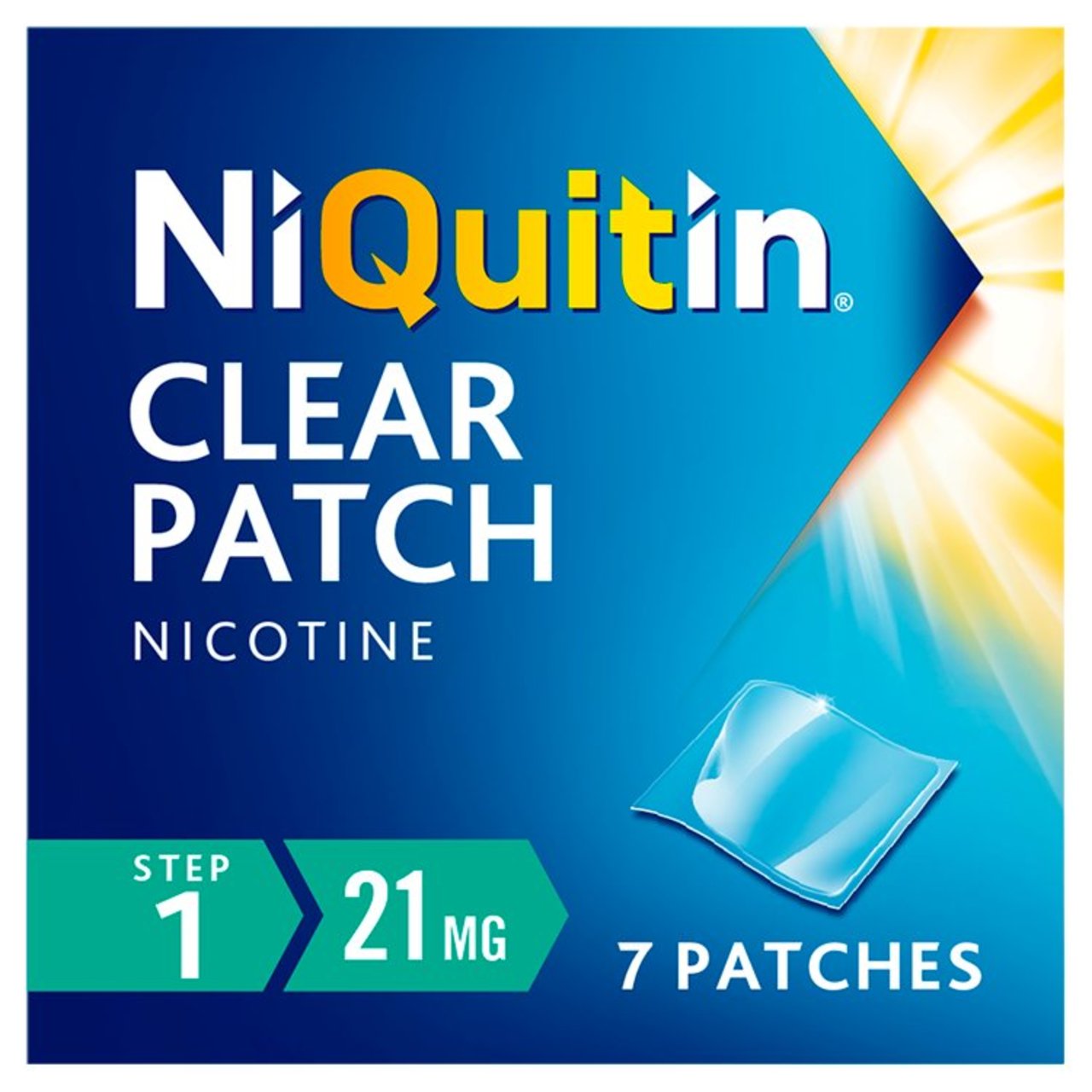 NiQuitin Clear 21mg Nicotine 24 Hour Patches Step 1 7 Pack