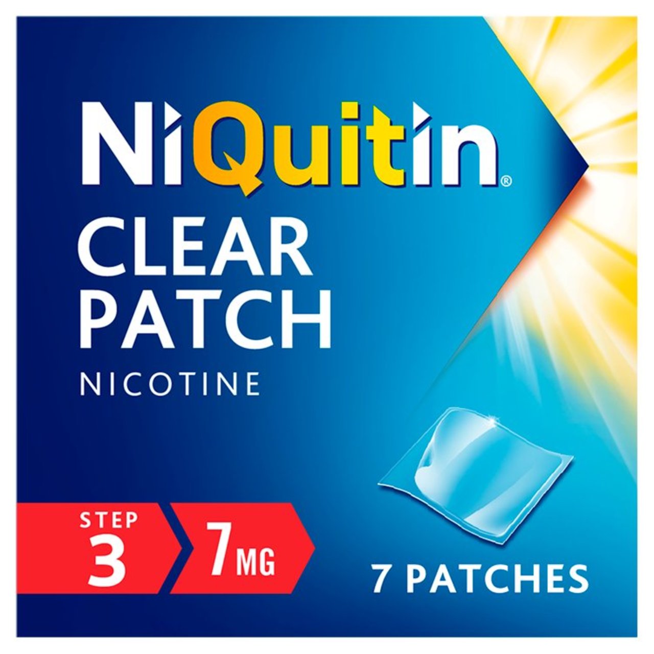 NiQuitin Clear Patch Nicotine Step 3 7mg