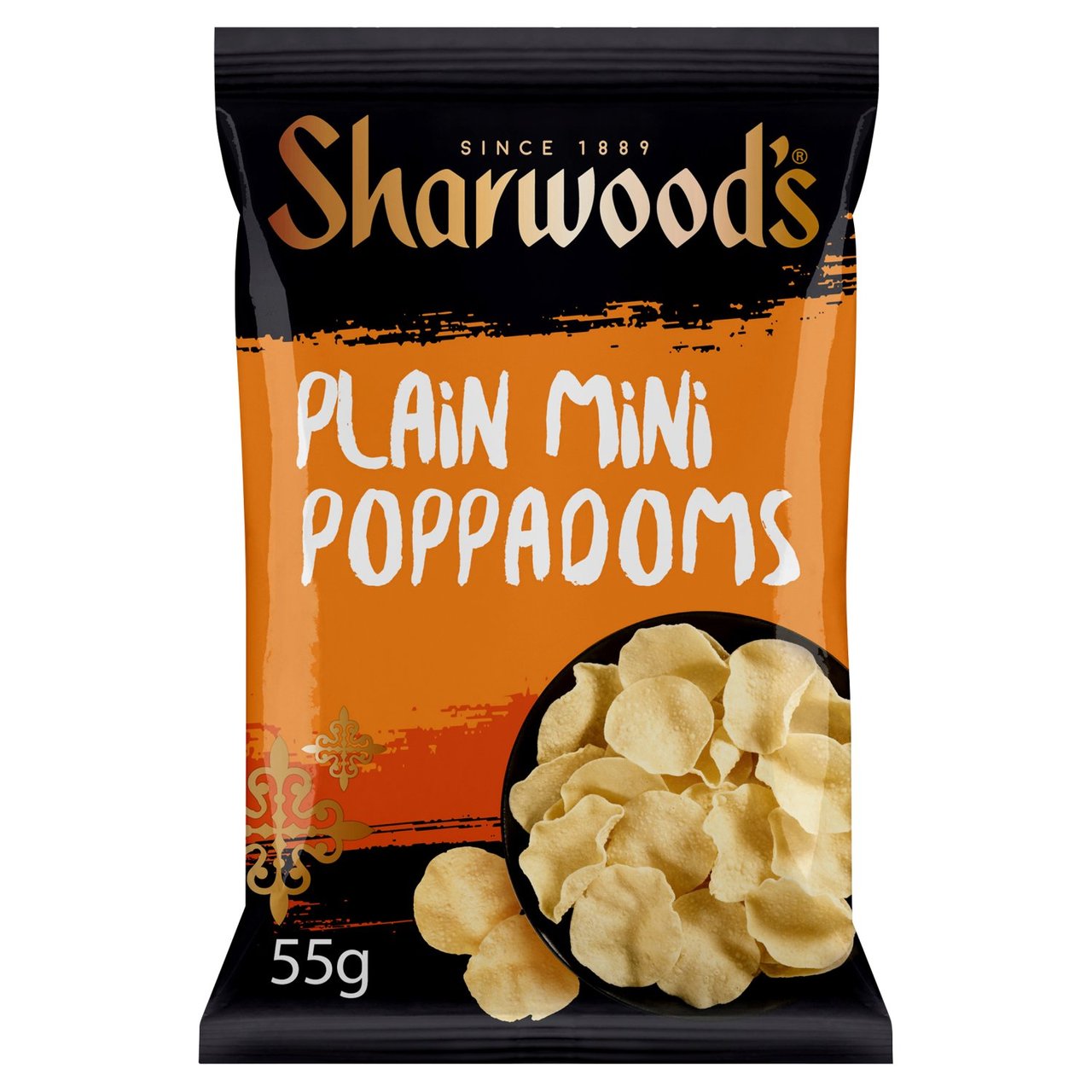 Sharwood's Plain Mini Poppadoms  55g