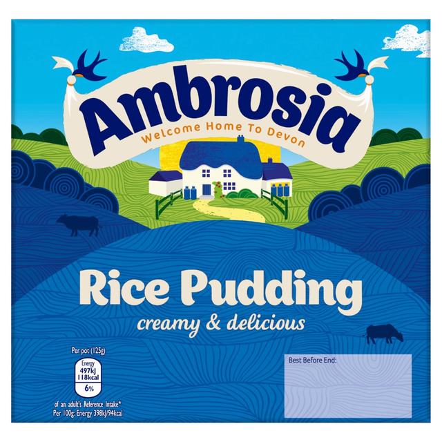 Ambrosia Rice Pudding (500g) 4 X 125g