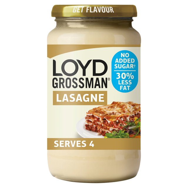 Loyd Grossman White Lasagne Sauce 30% Less Fat 440g