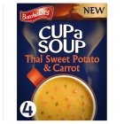 Batchelors Cup a Soup Thai Sweet Potato & Carrot Sachets x4 86g