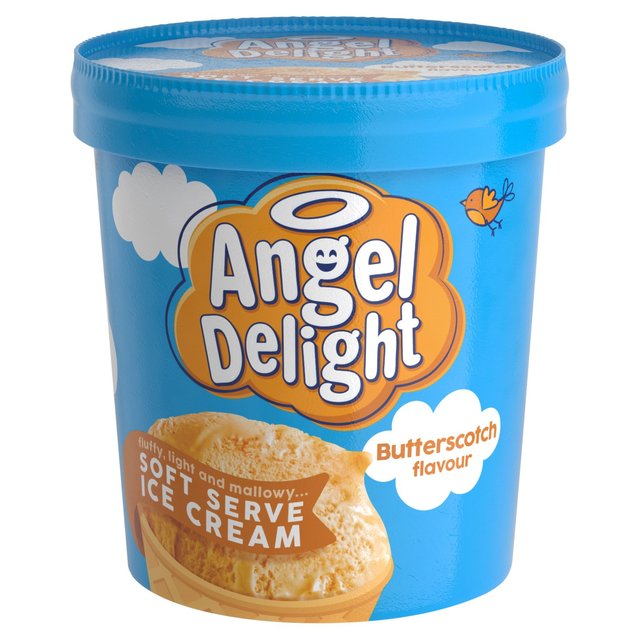 Angel Delight Butterscotch Soft Serve Ice Cream Tub 800ml