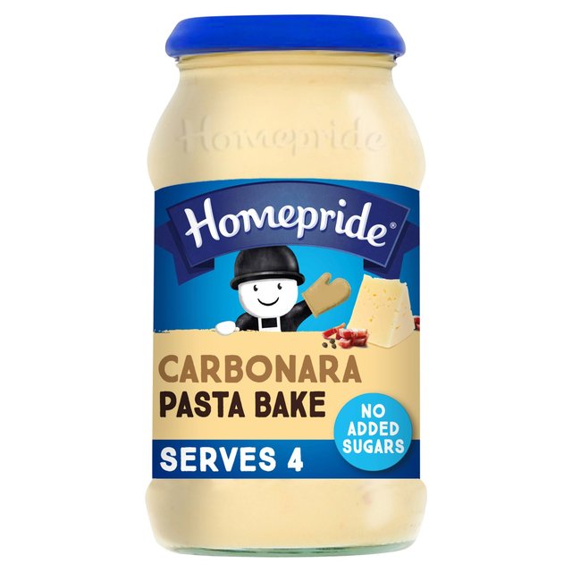 Homepride No Added Sugar Carbonara Pasta Bake  485g