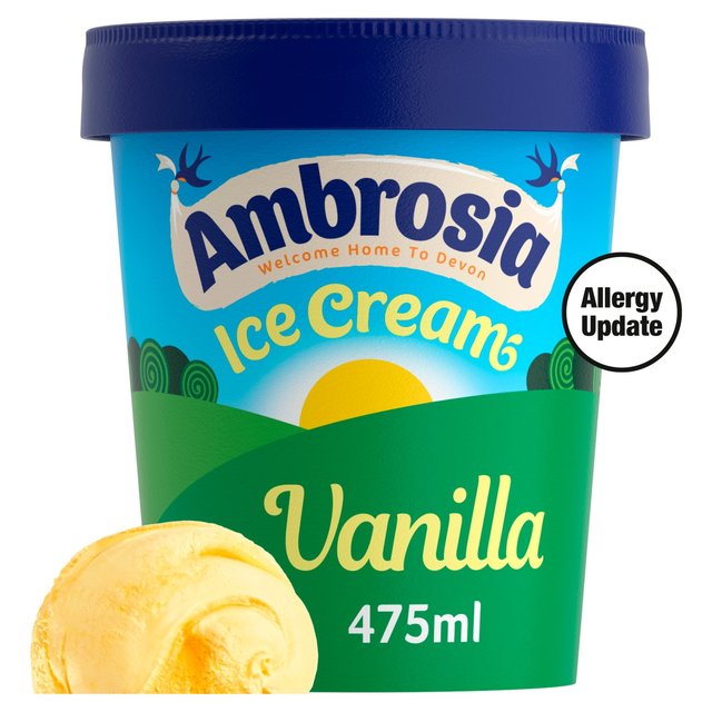 Ambrosia Vanilla Ice Cream Tub  475ml