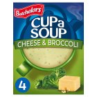 Batchelors Cup a Soup Cheese & Broccoli Sachets x4 92g