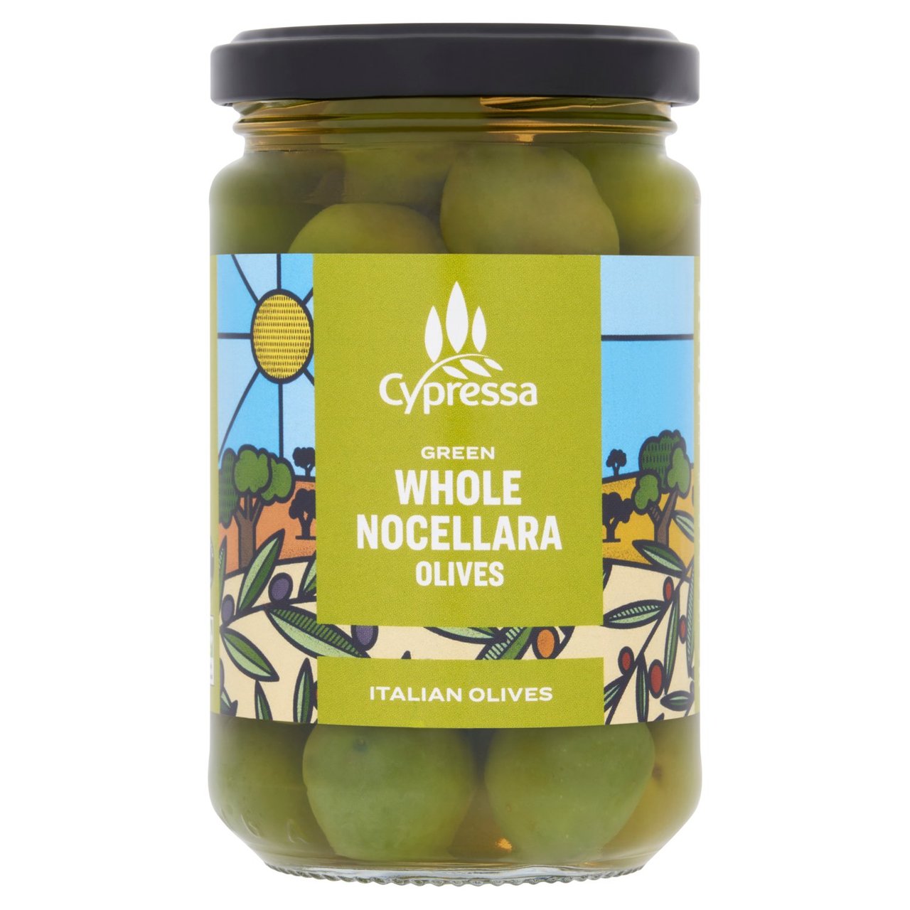 Cypressa Green Whole Nocellara Olives