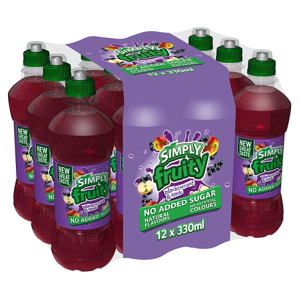 Simply Fruity Blackcurrant & Apple 12 x 330ml