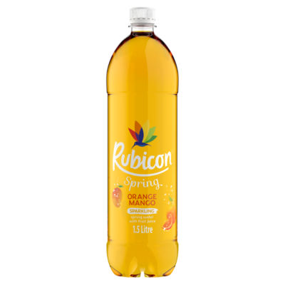 Rubicon Spring Orange & Mango Sparkling Flavoured Water 1.5L