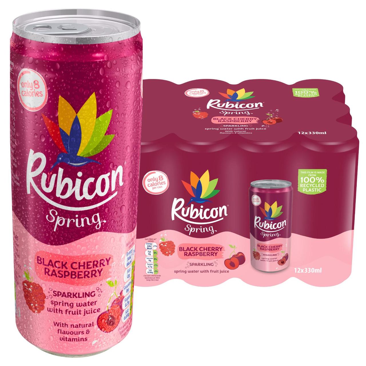 Rubicon Spring Black Cherry & Raspberry 12x330ml