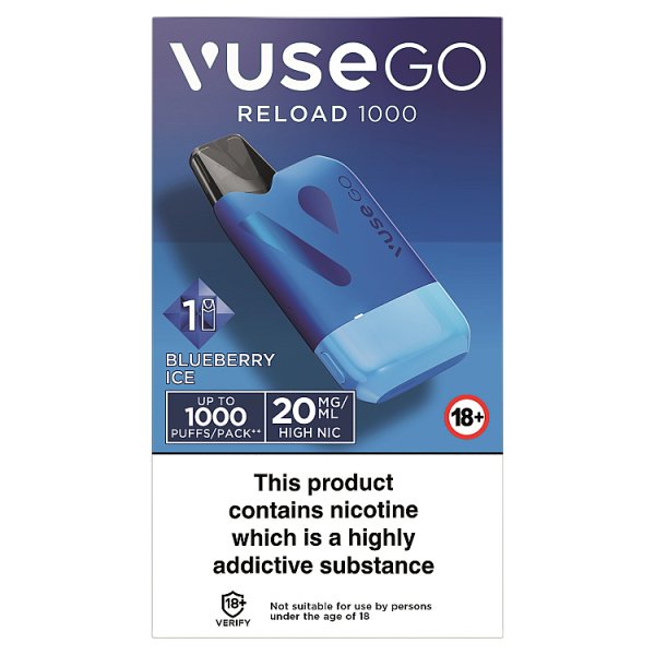 Vuse Go Reload 1000 Blueberry Ice 20mg/ml