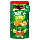 Jacob's Crinklys Cheese & Onion Baked Snacks Christmas Tub 200g