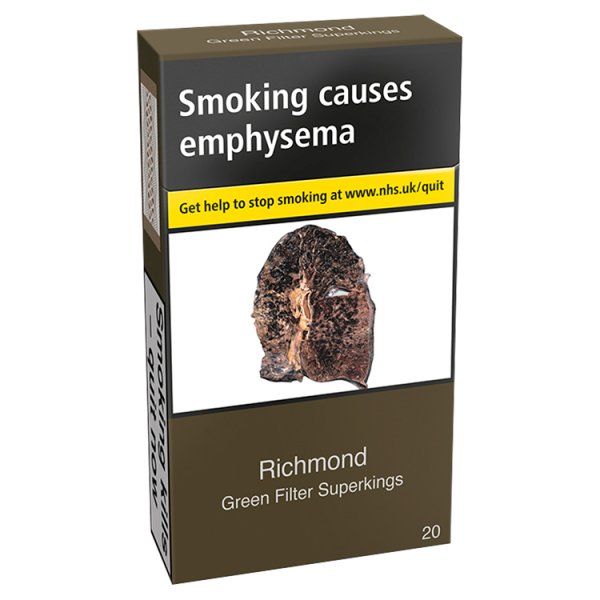 Richmond Green Filter Superkings Cigarettes