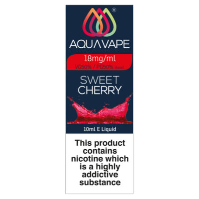 Aqua Vape Sweet Cherry E-Liquid 18mg