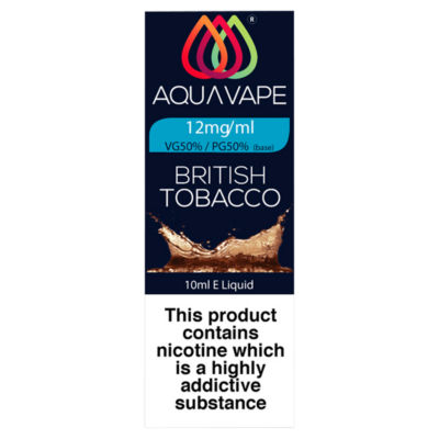 Aqua Vape British Tobacco 12mg