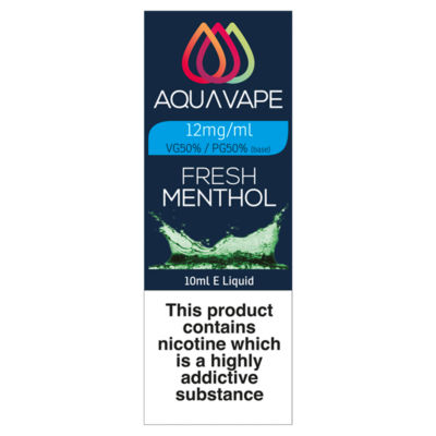 Aqua Vape Fresh Menthol E-Liquid 12mg