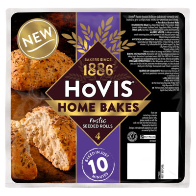 Hovis Bake At Home Rustic Seeded Rolls