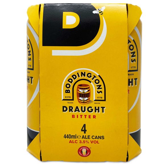 Boddingtons Draught Bitter Beer Cans 4 X 440ml