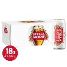 Stella Artois Premium Lager Beer Cans 18x440ml