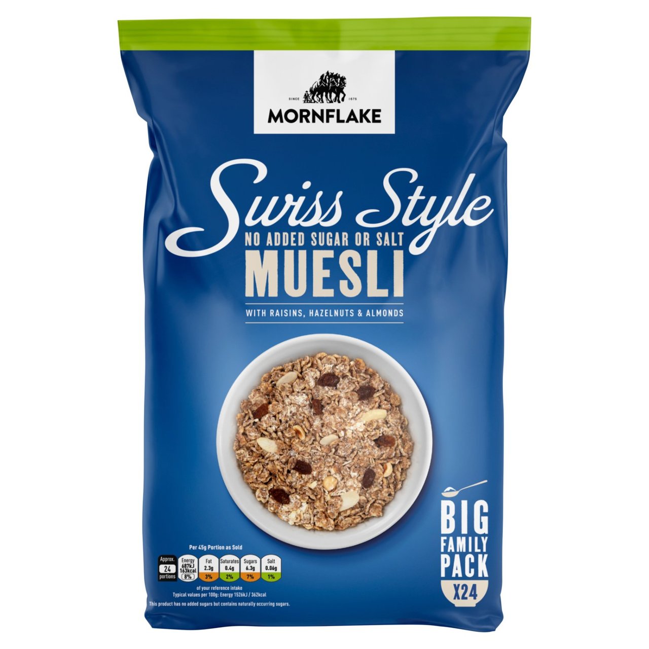 Mornflake Classic Swiss Style Muesli No Added Sugar