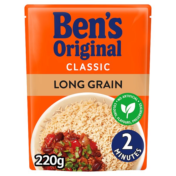 Bens Original Long Grain Microwave Rice  220g