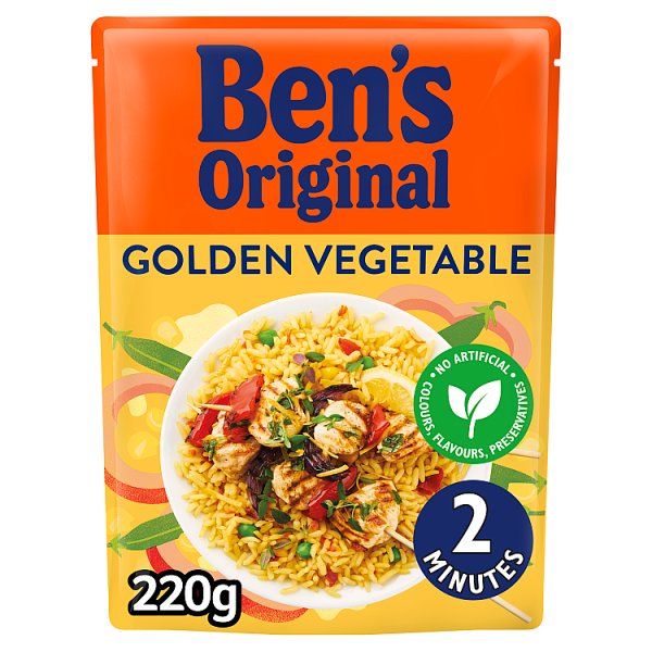 Bens Original Golden Vegetable Microwave Rice  220g