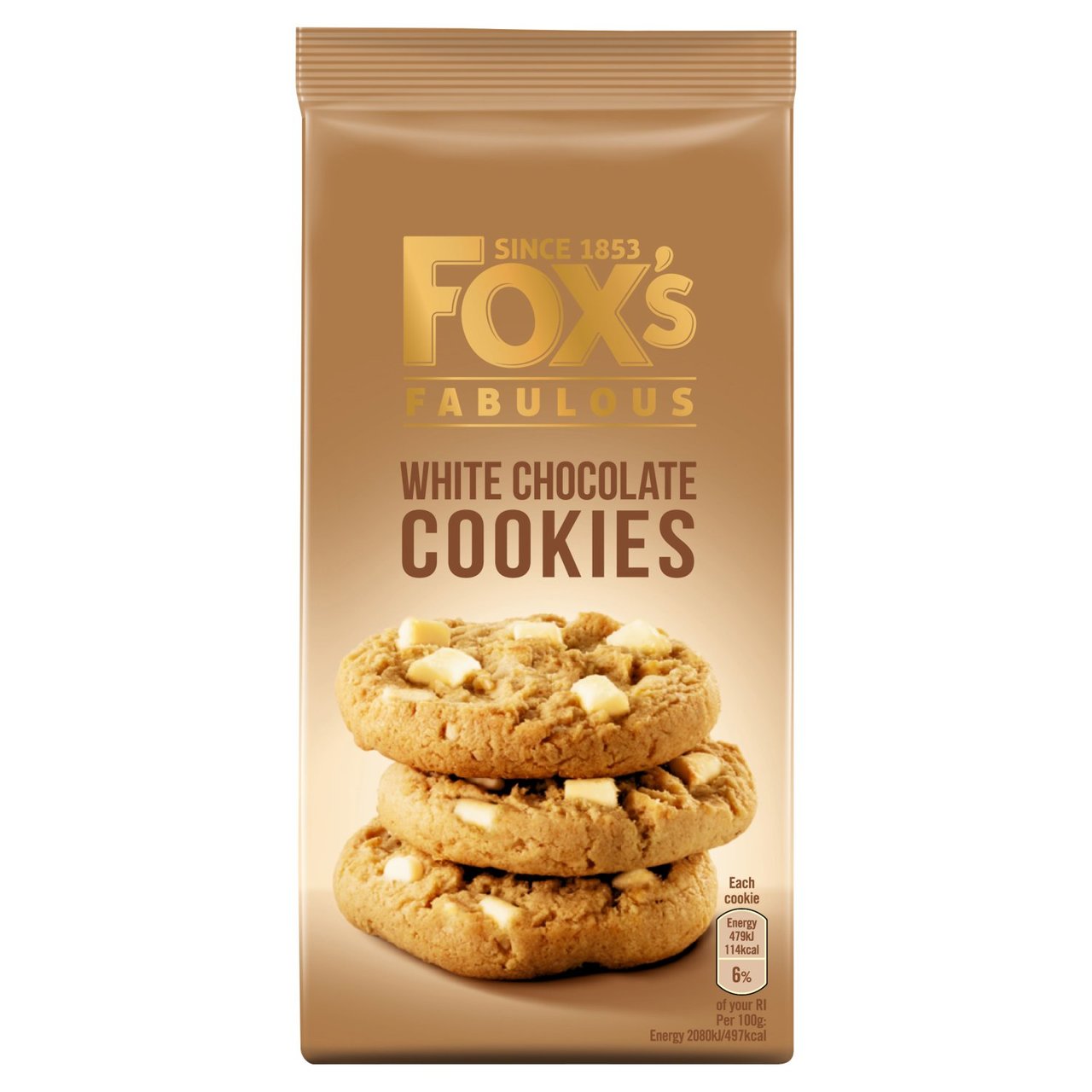 Fox's Fabulous White Chocolate Cookies 180g