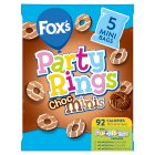 Fox’s Biscuits Party Rings Choc Minis Multipack, 5 Pack, 5x21g