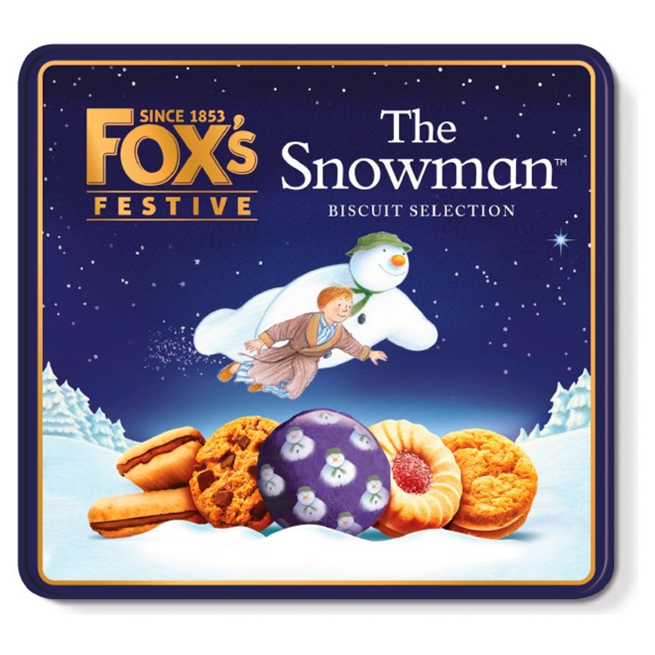 Fox's Festive The Snowman Biscuit Selection Tin 350g