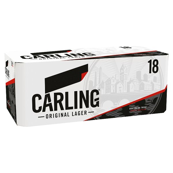 Carling Original Lager Beer Cans x18 440ml