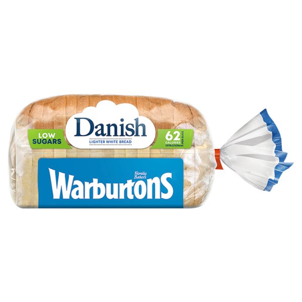 Warburtons Danish White Bread 400g